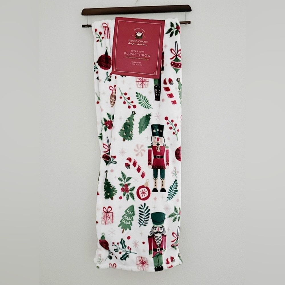 Nutcracker Christmas Super Soft Plush Throw
